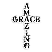 Amazing Grace Cross Sticker