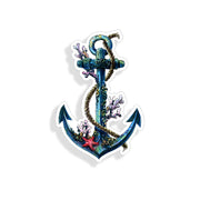 Coral Anchor Sticker