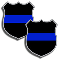 Badge Blue Line USA Sticker
