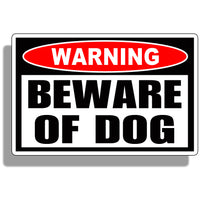 Beware of Dog Sticker Decal Warning 