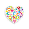 Heart Paw Print Sticker