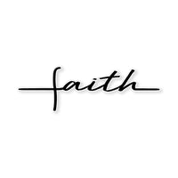 Faith Script Sticker