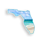 Florida Beach Ocean Sticker