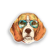 Beagle Dog face Sticker