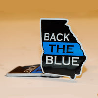 Georgia State Back the Blue Sticker