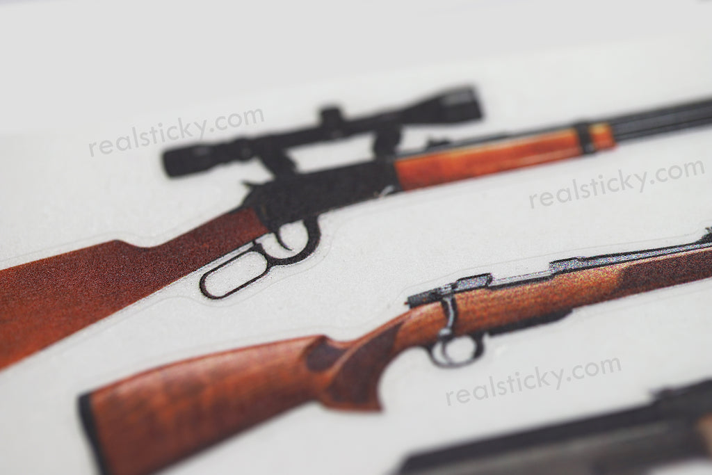 Customizable Sticker Gun Scale Gun Sticker Pack | Real Sticky