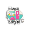 Happy Camper Retro Sticker