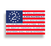 USA Flag 2nd Amendment Flag Sticker