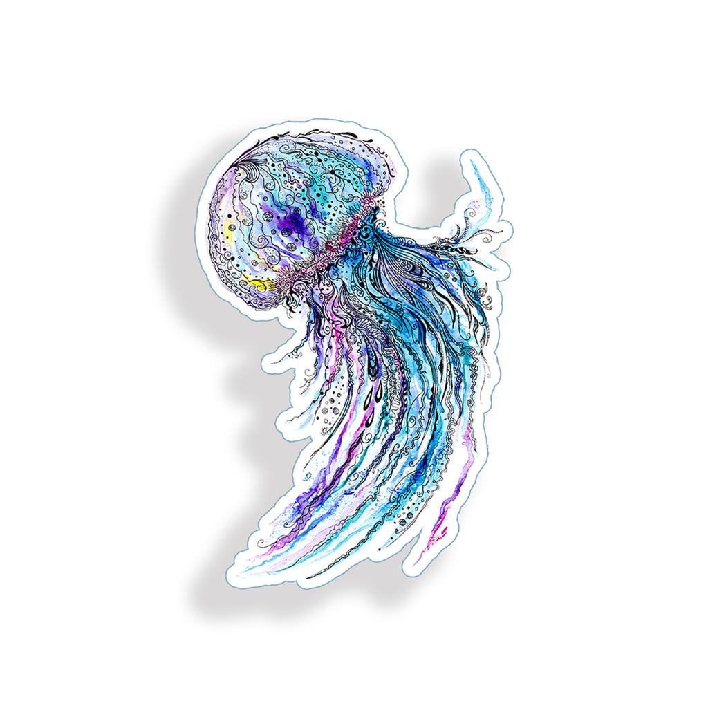 Jellyfish Watercolor Sticker
