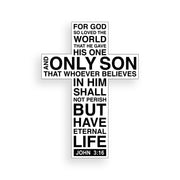 John 3:16 Cross Sticker