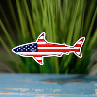 USA fish sticker Shark decal
