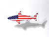 Shark Sticker with USA American Flag 