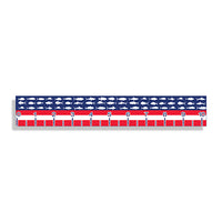 USA American Flag Fishing Ruler 40 inch sticker