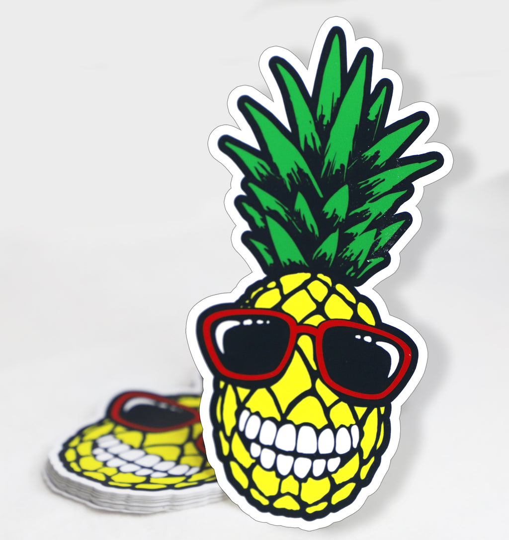 Smiling Pineapple Sticker