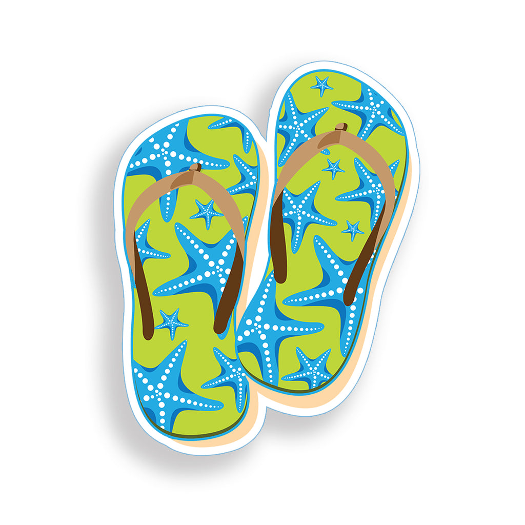 Starfish Flip Flop Sticker | Real Sticky