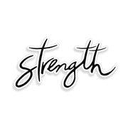 Strength Cross Sticker