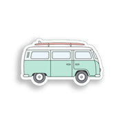 Surfboard Van Sticker