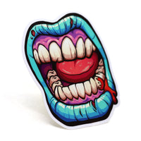 Zombie Mouth Lips Sticker
